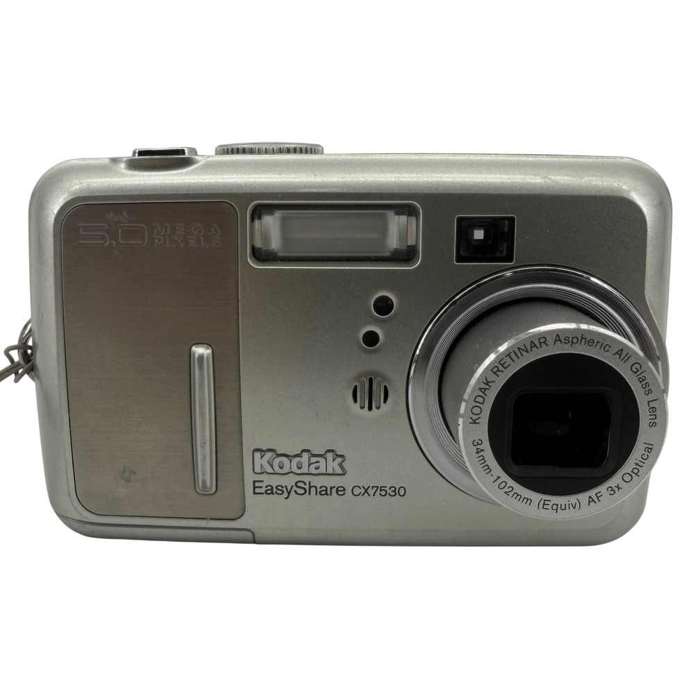 Kodak EasyShare CX7530 Digital Camera Silver 5.0MP 3x Optical Zoom Tested Works